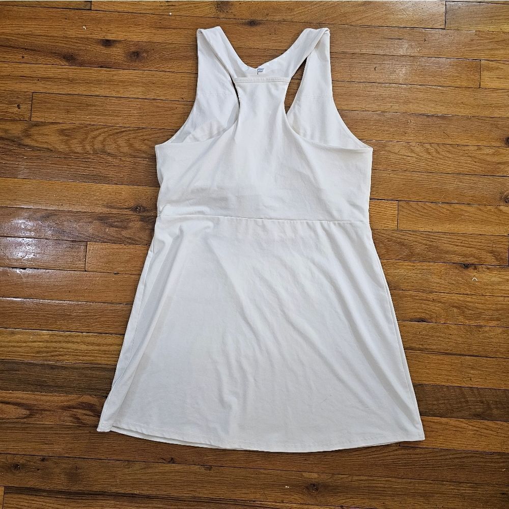 Fabletics On The Go White Built In Bra Dress Large - Picture 5 of 11